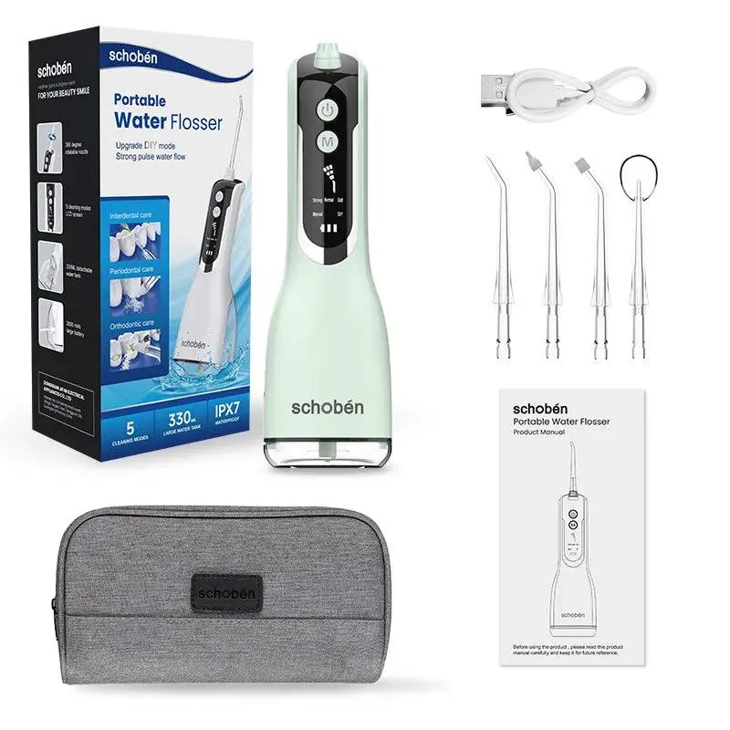 Portable Oral Irrigator Waterproof Teeth Cleaner  Water Flosser Dental Water Jet