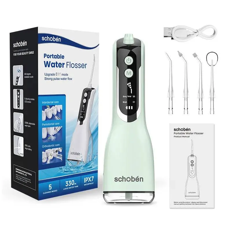 Portable Oral Irrigator Waterproof Teeth Cleaner  Water Flosser Dental Water Jet