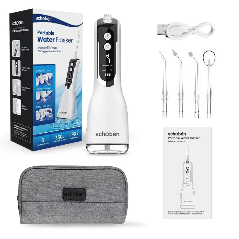 Portable Oral Irrigator Waterproof Teeth Cleaner  Water Flosser Dental Water Jet