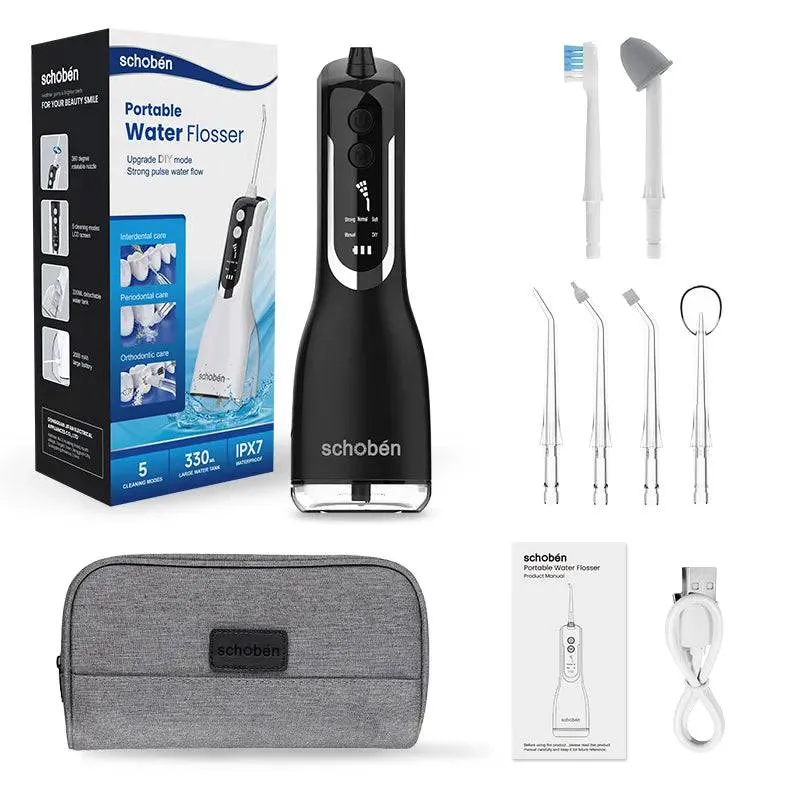 Portable Oral Irrigator Waterproof Teeth Cleaner  Water Flosser Dental Water Jet