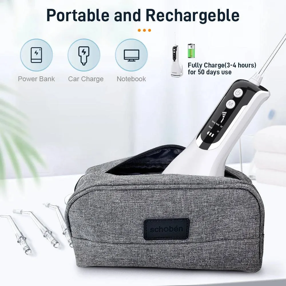 Portable Oral Irrigator Waterproof Teeth Cleaner  Water Flosser Dental Water Jet