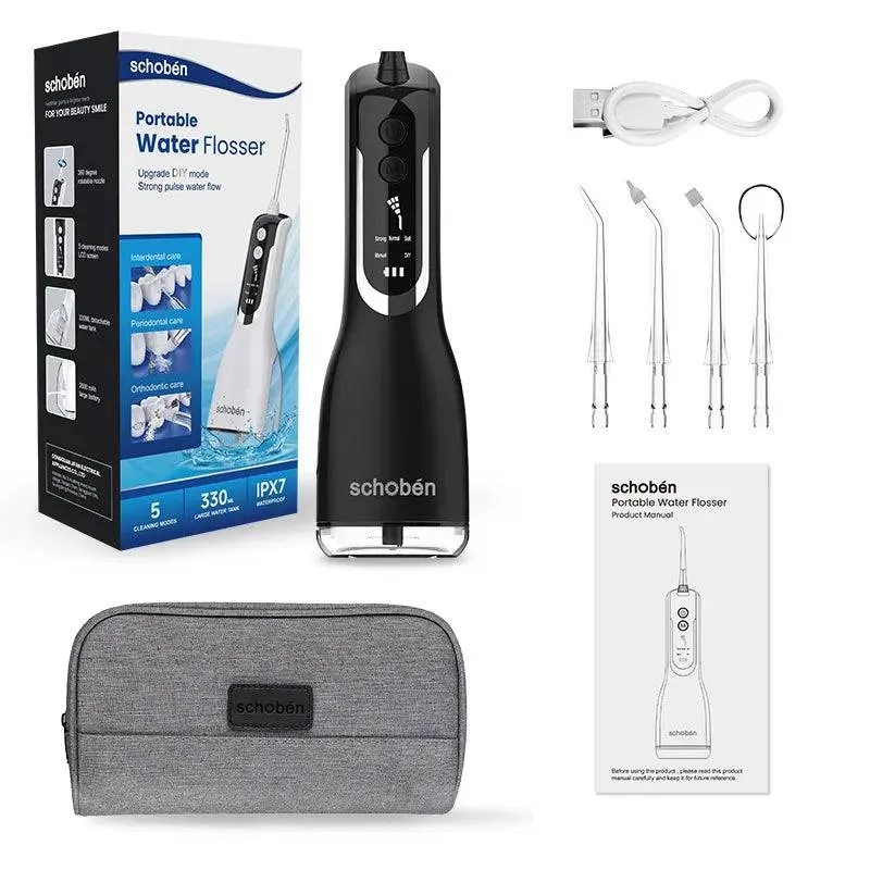 Portable Oral Irrigator Waterproof Teeth Cleaner  Water Flosser Dental Water Jet