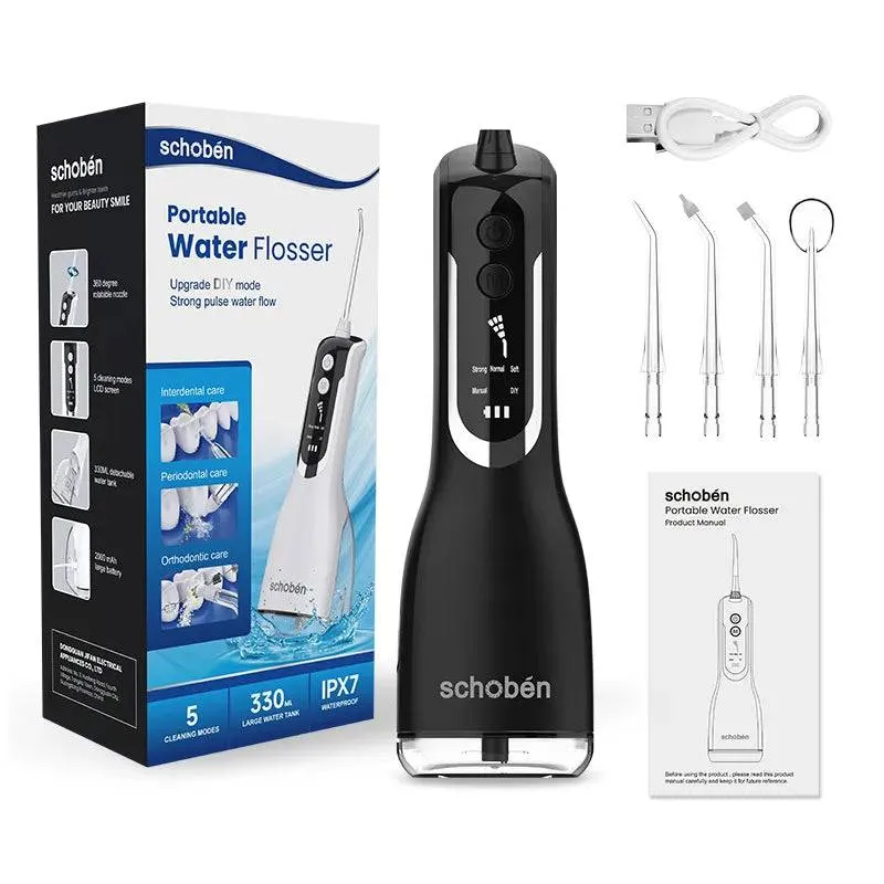 Portable Oral Irrigator Waterproof Teeth Cleaner  Water Flosser Dental Water Jet