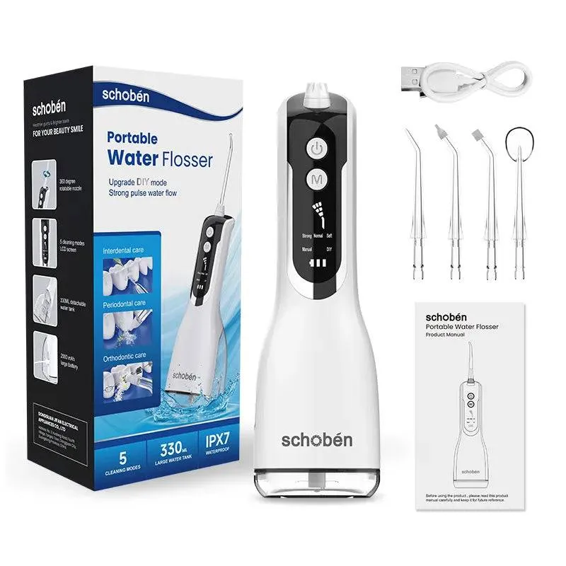 Portable Oral Irrigator Waterproof Teeth Cleaner  Water Flosser Dental Water Jet