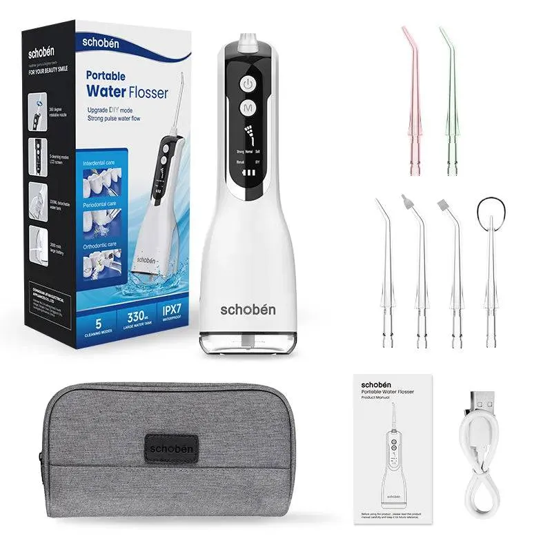 Portable Oral Irrigator Waterproof Teeth Cleaner  Water Flosser Dental Water Jet