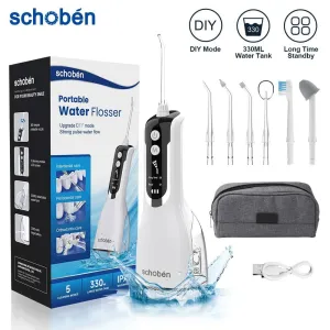 Portable Oral Irrigator Waterproof Teeth Cleaner  Water Flosser Dental Water Jet