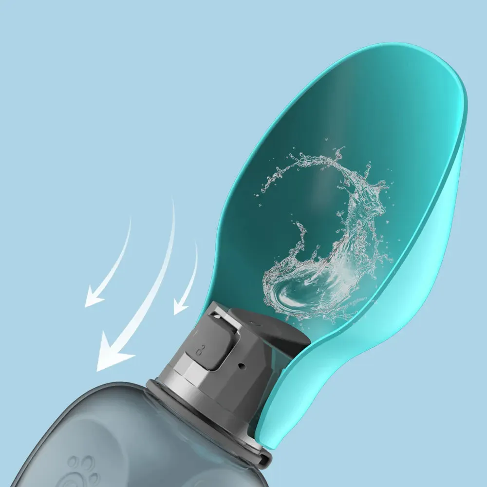 Portable Pet Water Bottle Feeder With Bowl