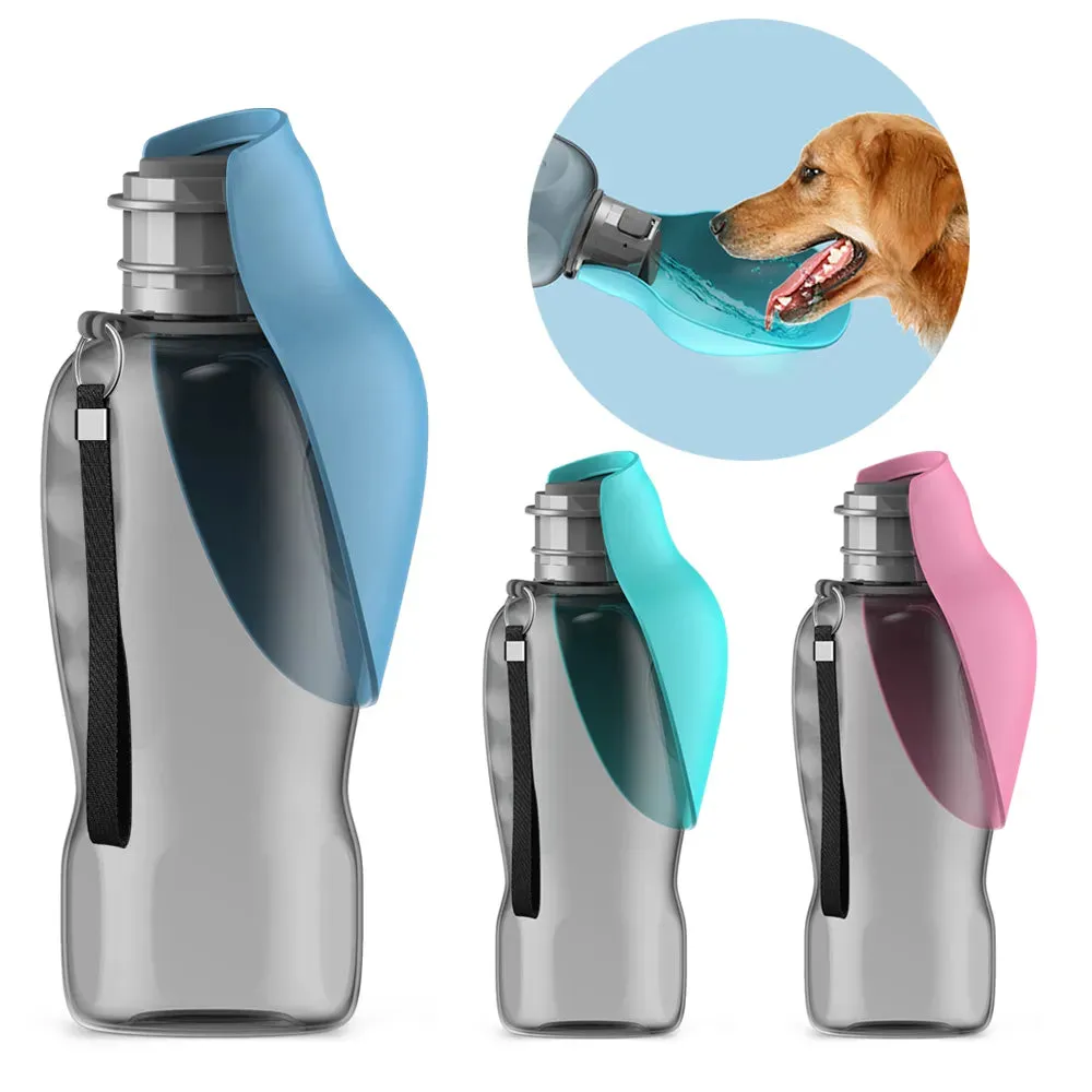 Portable Pet Water Bottle Feeder With Bowl