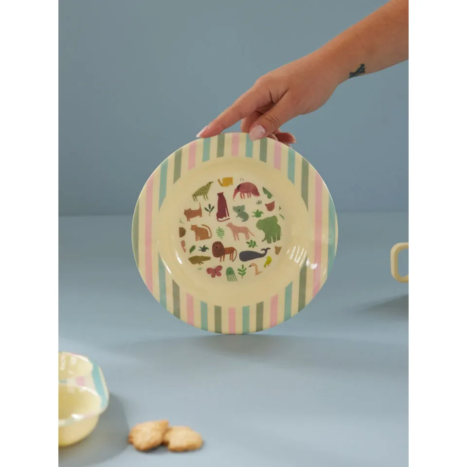 Rice DK Melamine Kids Bowl with Sweet Jungle Print - 200ml