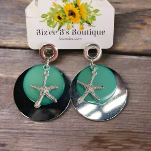 Silvertone Disk Earrings OE2476-OE2475-OE2478