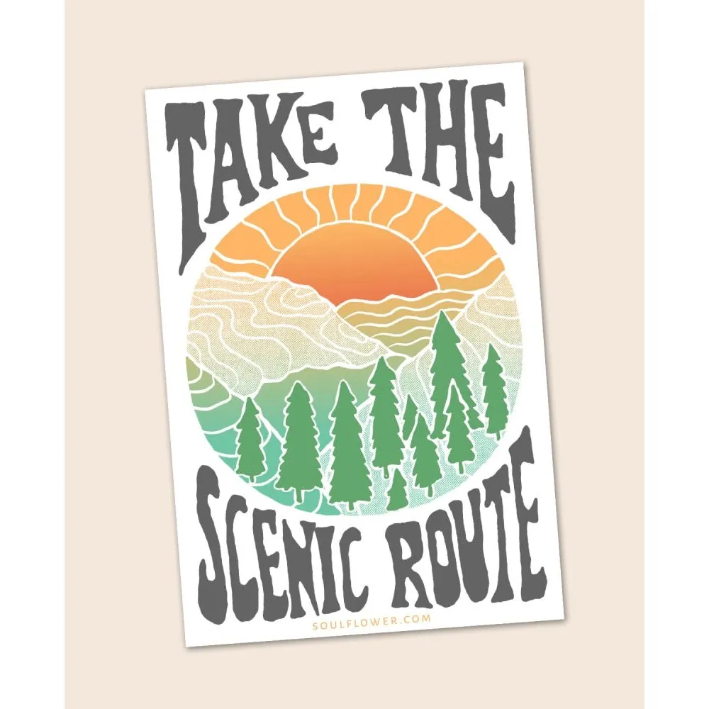 Take the Scenic Route Sticker