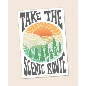 Take the Scenic Route Sticker