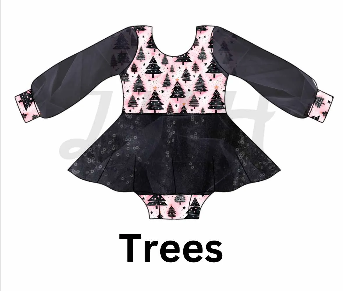 Trees Skirted Romper