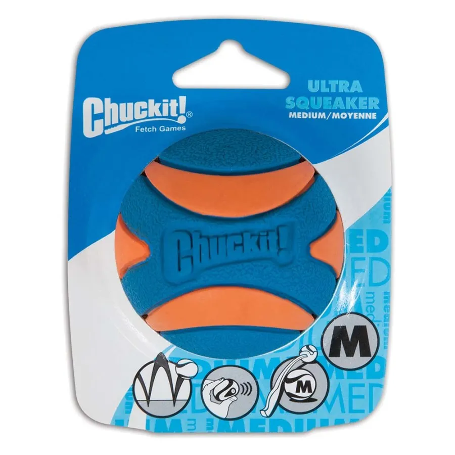 Ultra Squeaker Ball Dog Toy - Small / Medium / Large