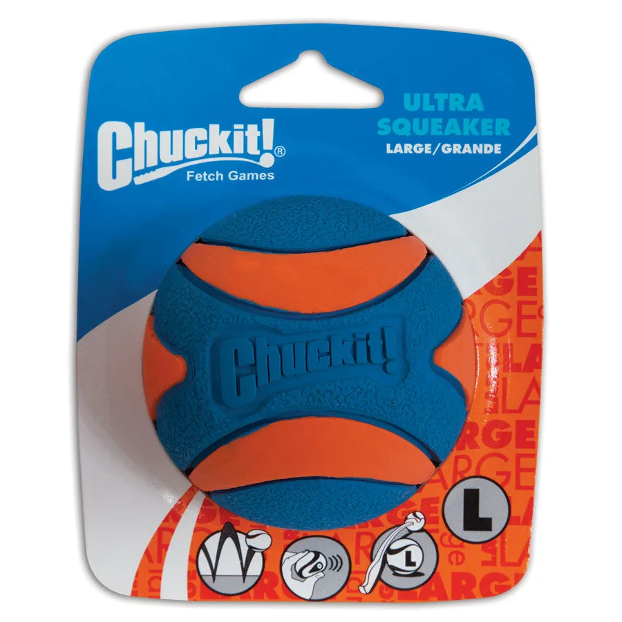 Ultra Squeaker Ball Dog Toy - Small / Medium / Large