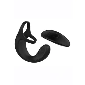 Vibrating Ball Cradle Silicone Rechargeable Penis Ring with Remote Control