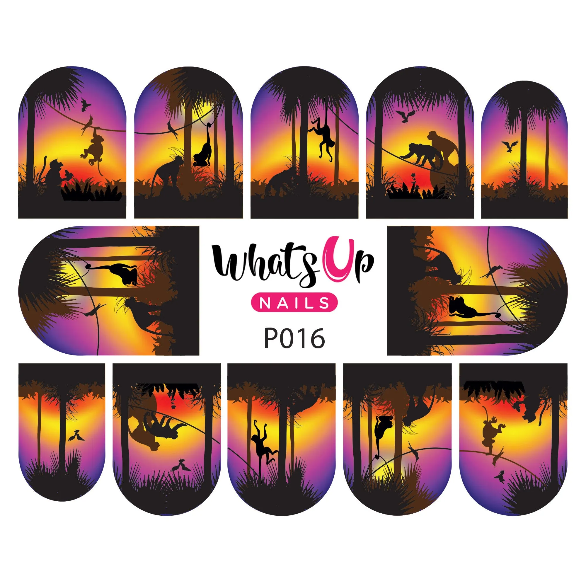 Whats Up Nails - P016 Hangin' at Sunset Water Decals