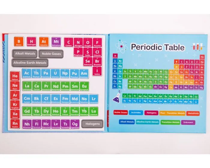 ZooBooKoo Periodic Table Chemistry Magnetic Activity Book Travel Toys Best Seller 7yrs 