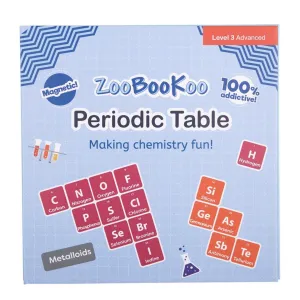 ZooBooKoo Periodic Table Chemistry Magnetic Activity Book Travel Toys Best Seller 7yrs 